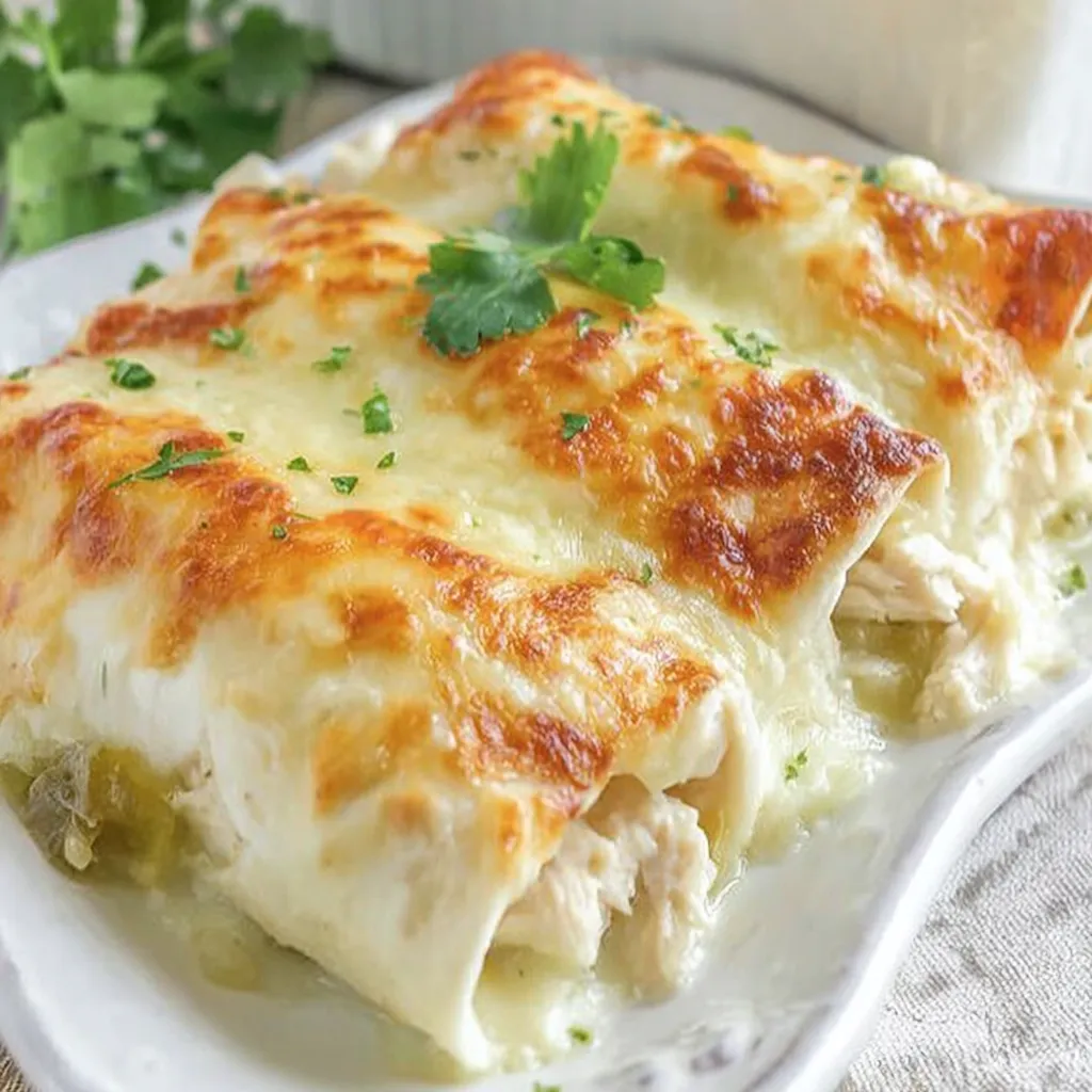 White Chicken Enchiladas