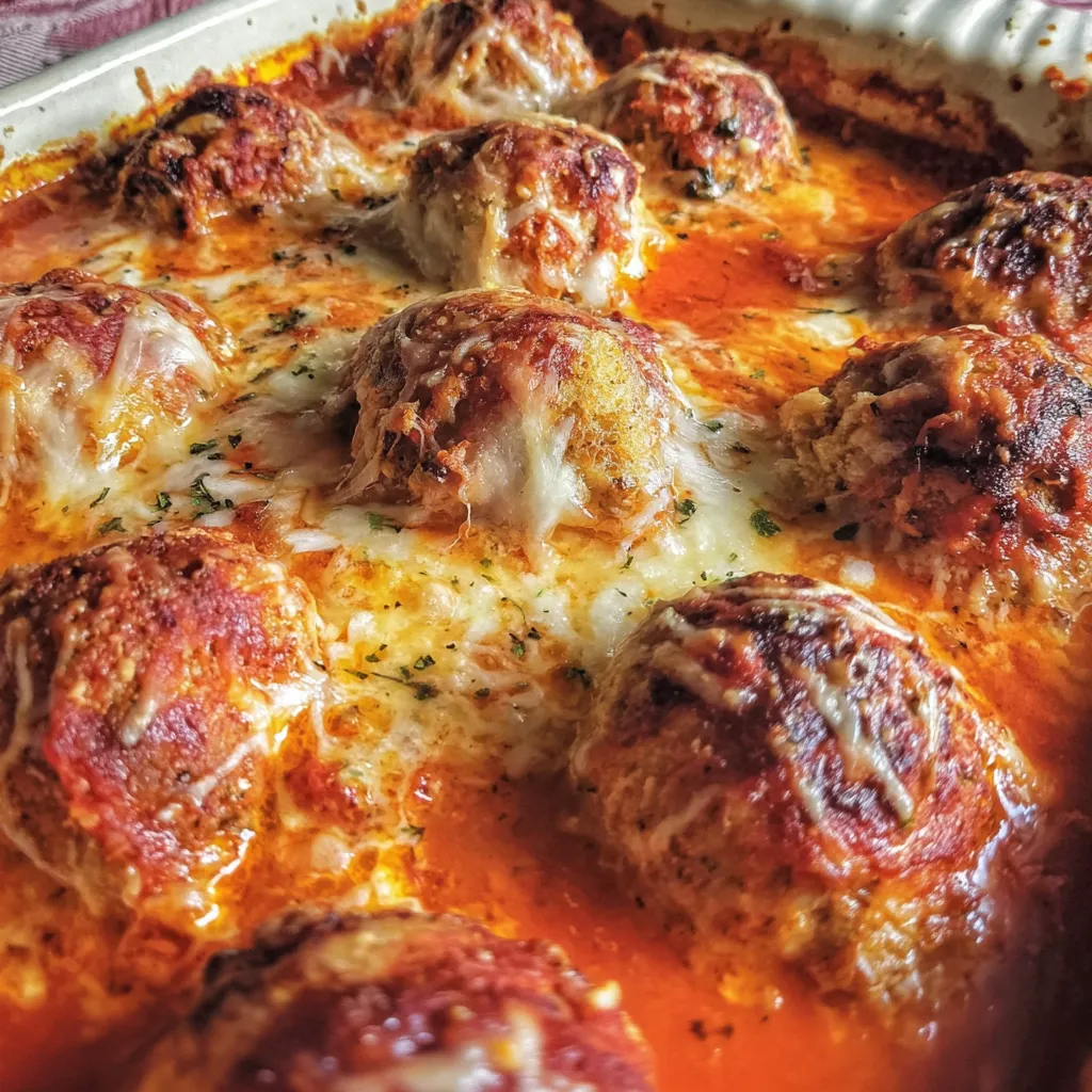 Chicken Parmesan Meatballs Recipe