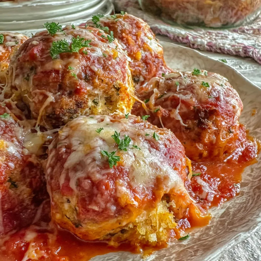Chicken Parmesan Meatballs Recipe