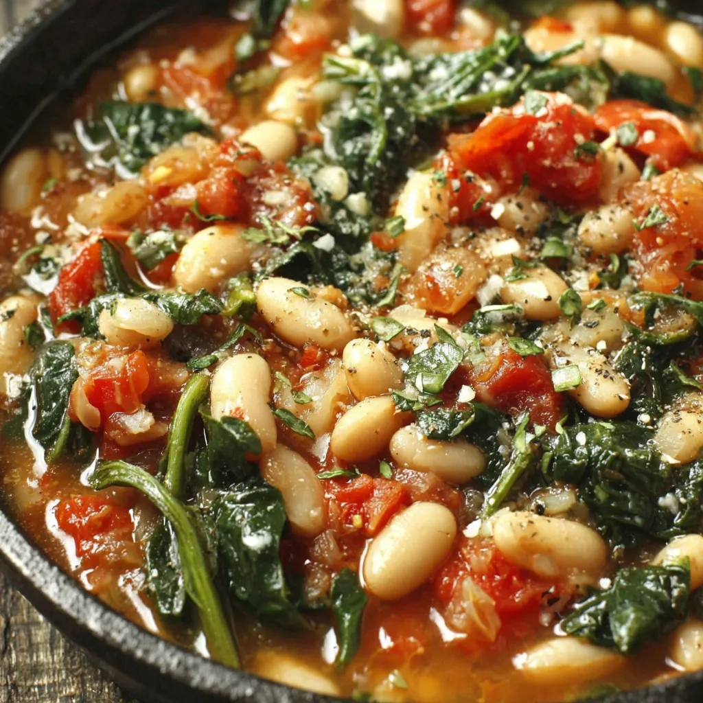 Mediterranean White Beans & Greens