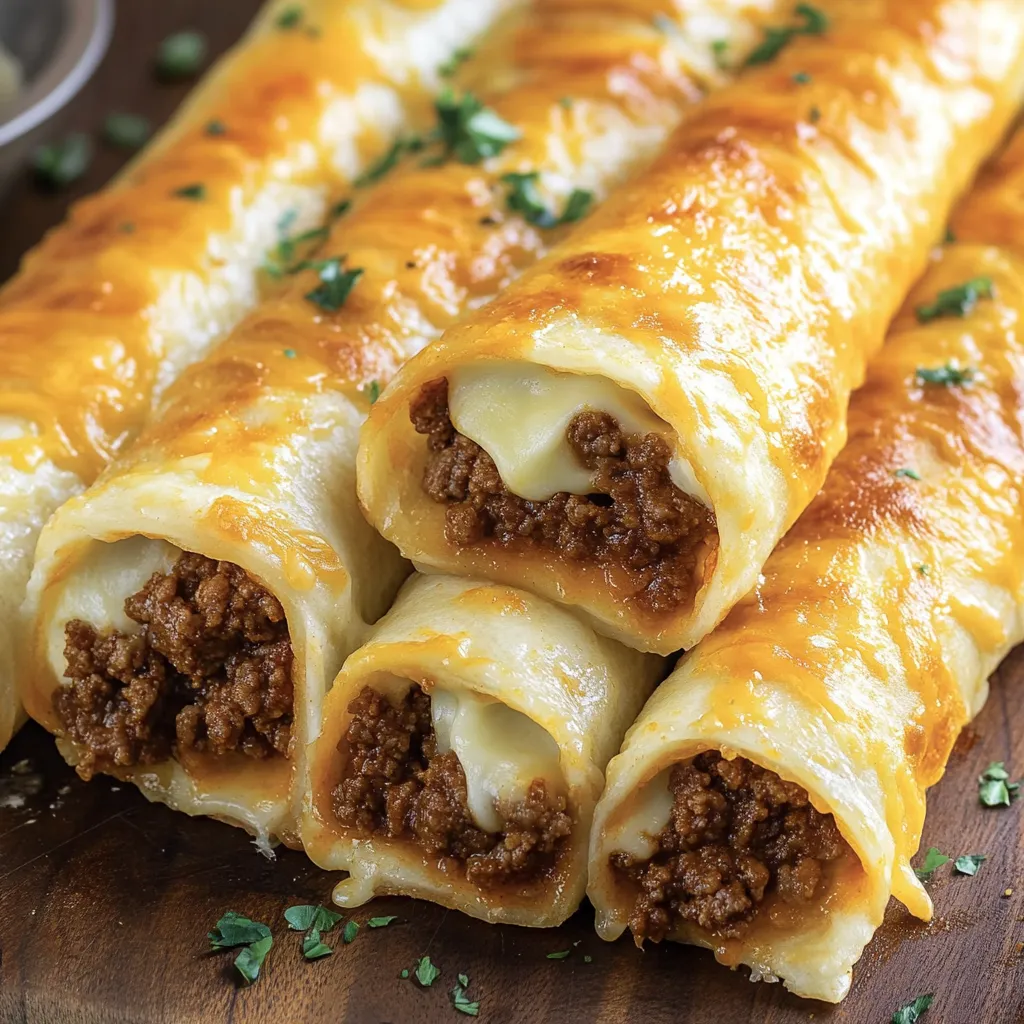 Cheesy Taco Sticks Appetizer