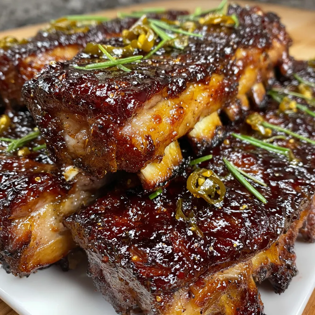 Honey Jalapeño Party Ribs
