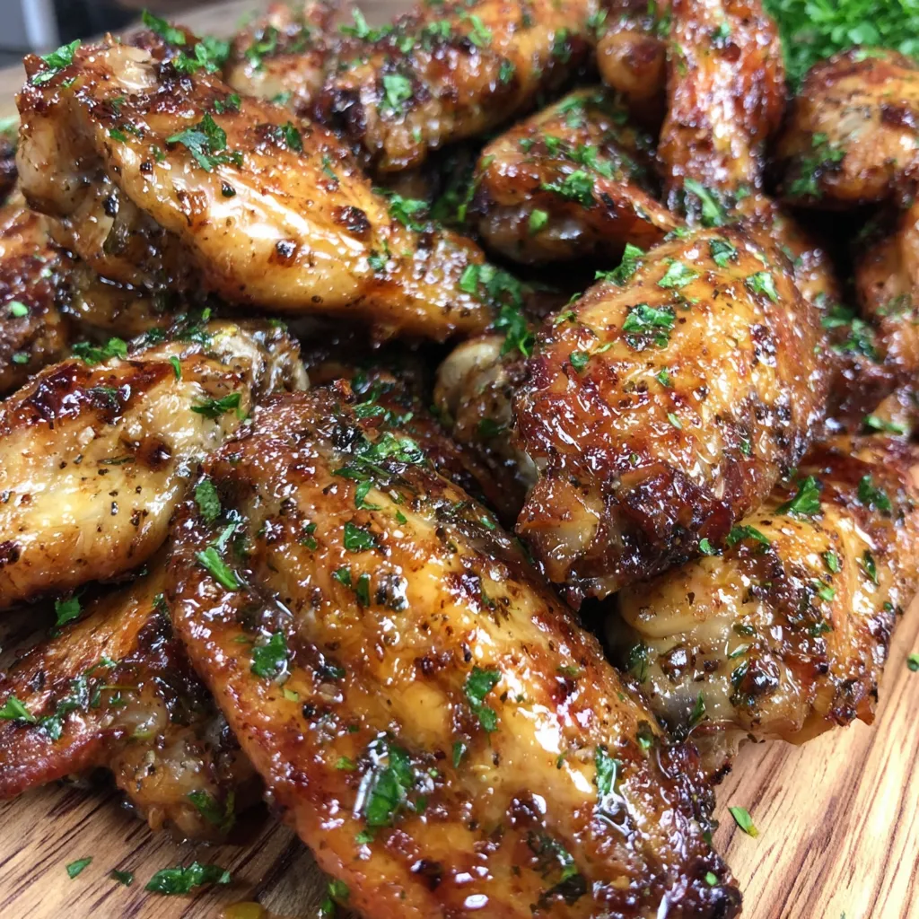 Smoked Garlic Lemon Pepper Chicken Wings
