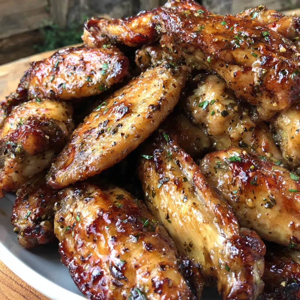Smoked Garlic Lemon Pepper Chicken Wings
