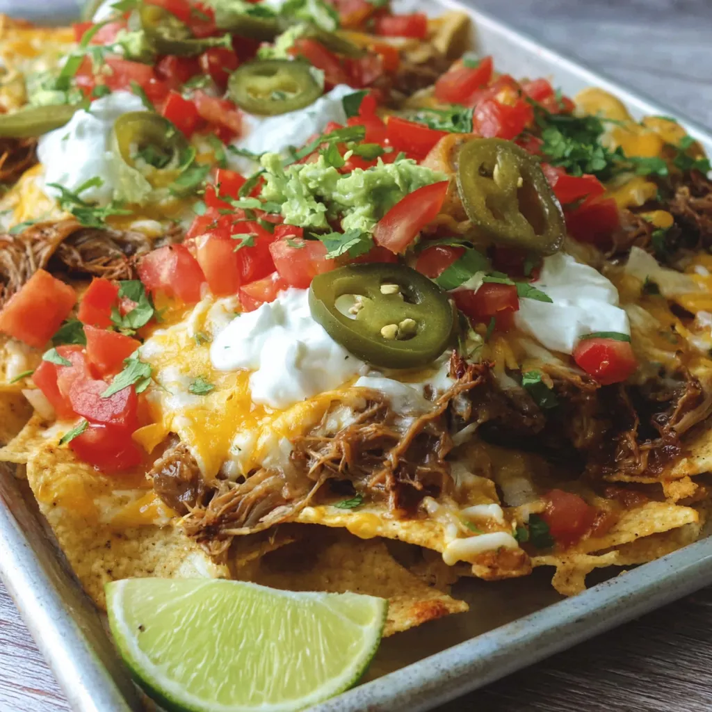 Loaded Carnitas Nachos