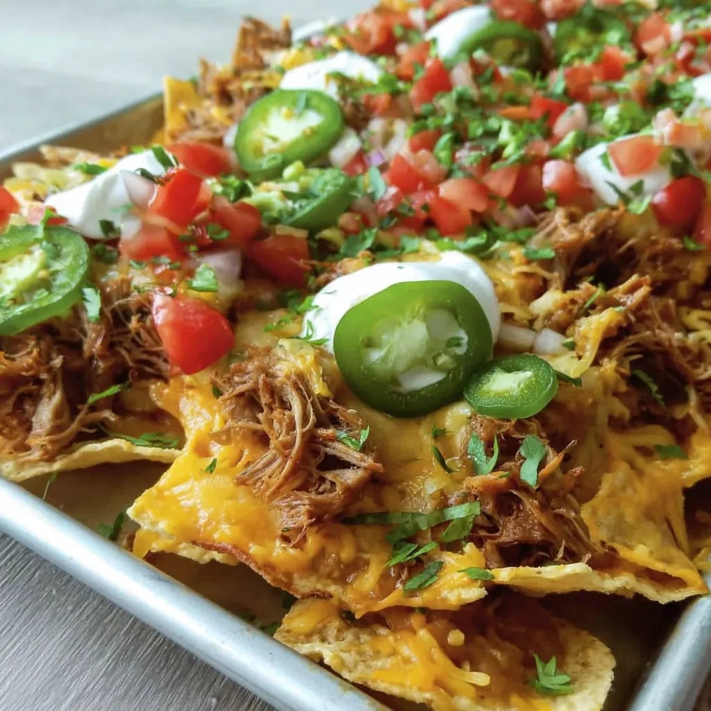 Loaded Carnitas Nachos