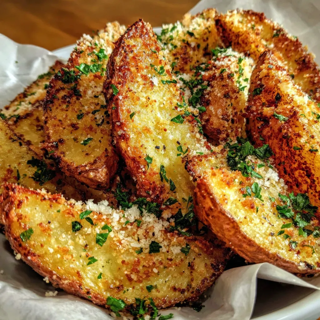 Garlic Parmesan Potato Wedges