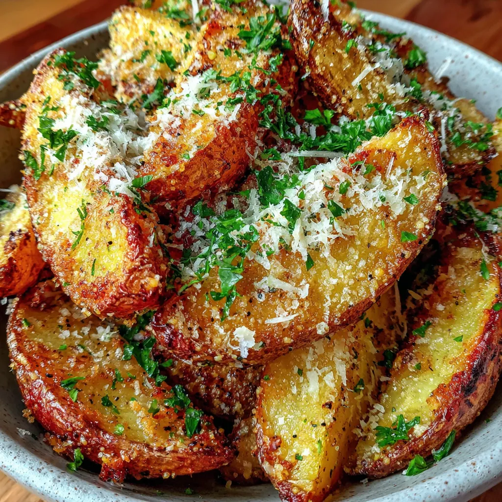 Garlic Parmesan Potato Wedges