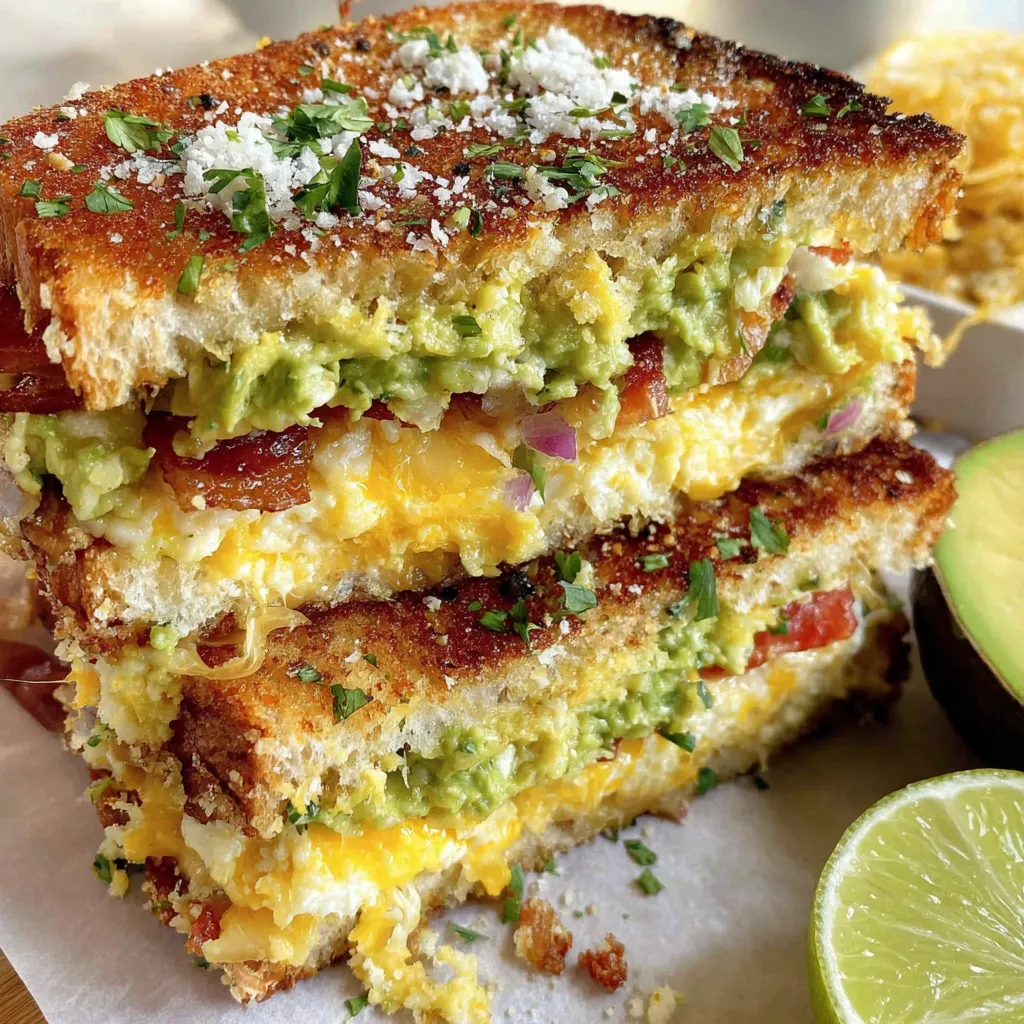 Bacon Guacamole Grilled Cheese