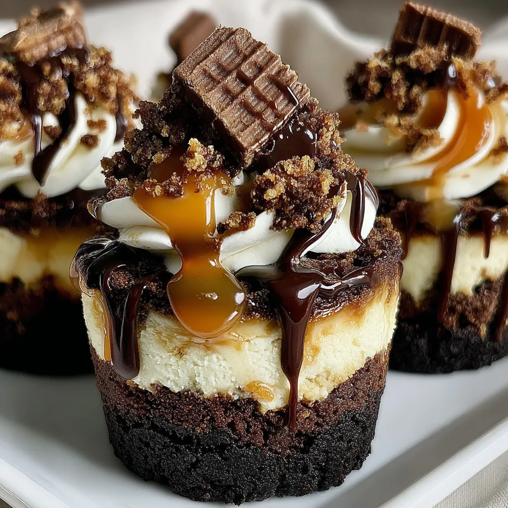 Loaded Brownie Cheesecake Cups