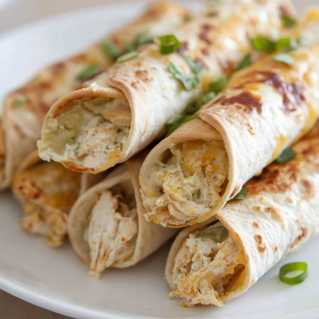 Baked Creamy Chicken Taquitos