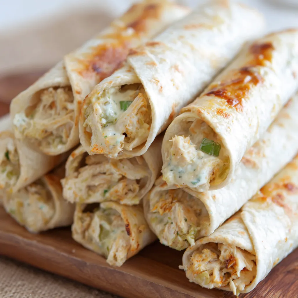 Baked Creamy Chicken Taquitos
