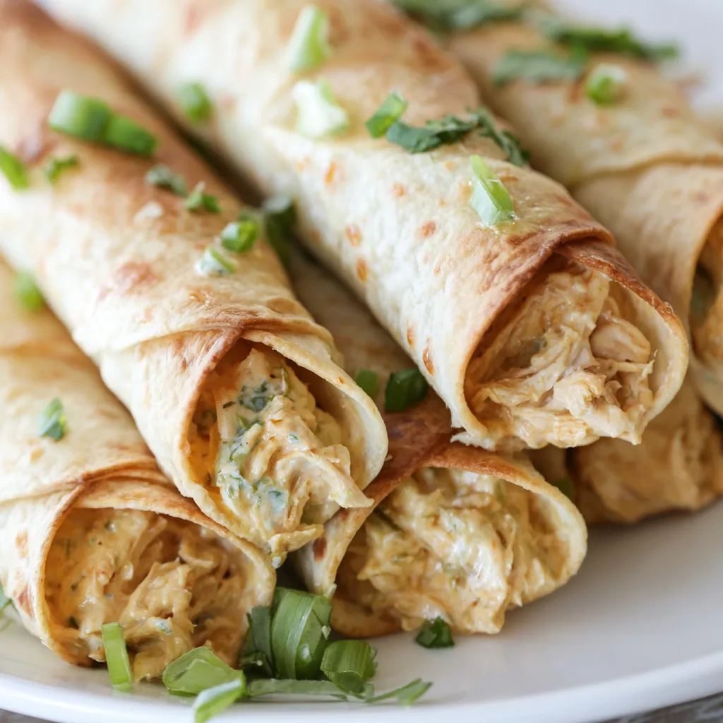 Baked Creamy Chicken Taquitos