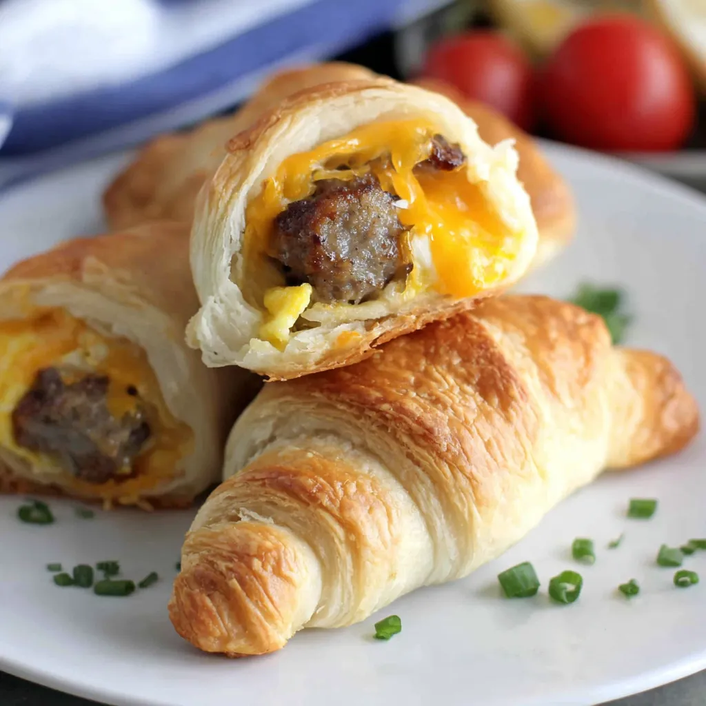 Sausage, Egg, Cheese Breakfast Crescent Roll Ups