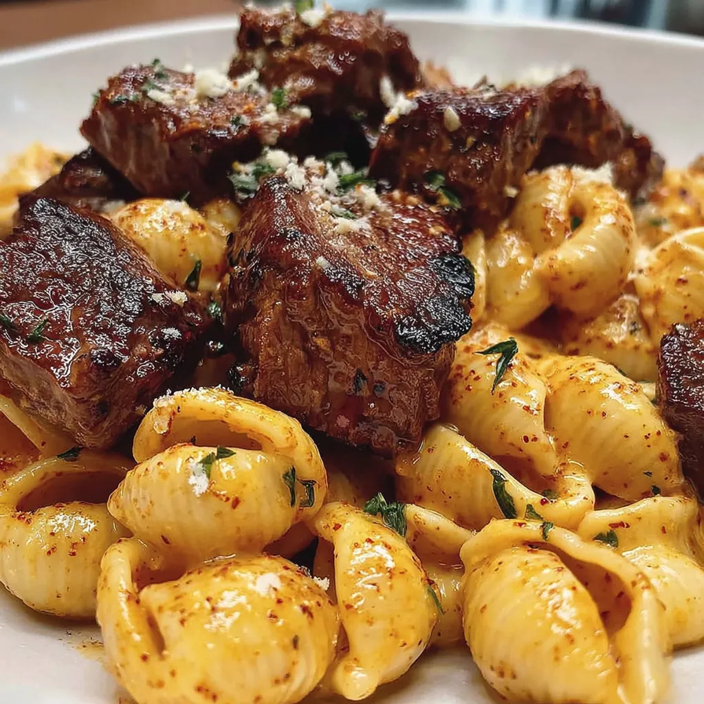 Garlic Butter Steak Bites with Chipotle Cheddar