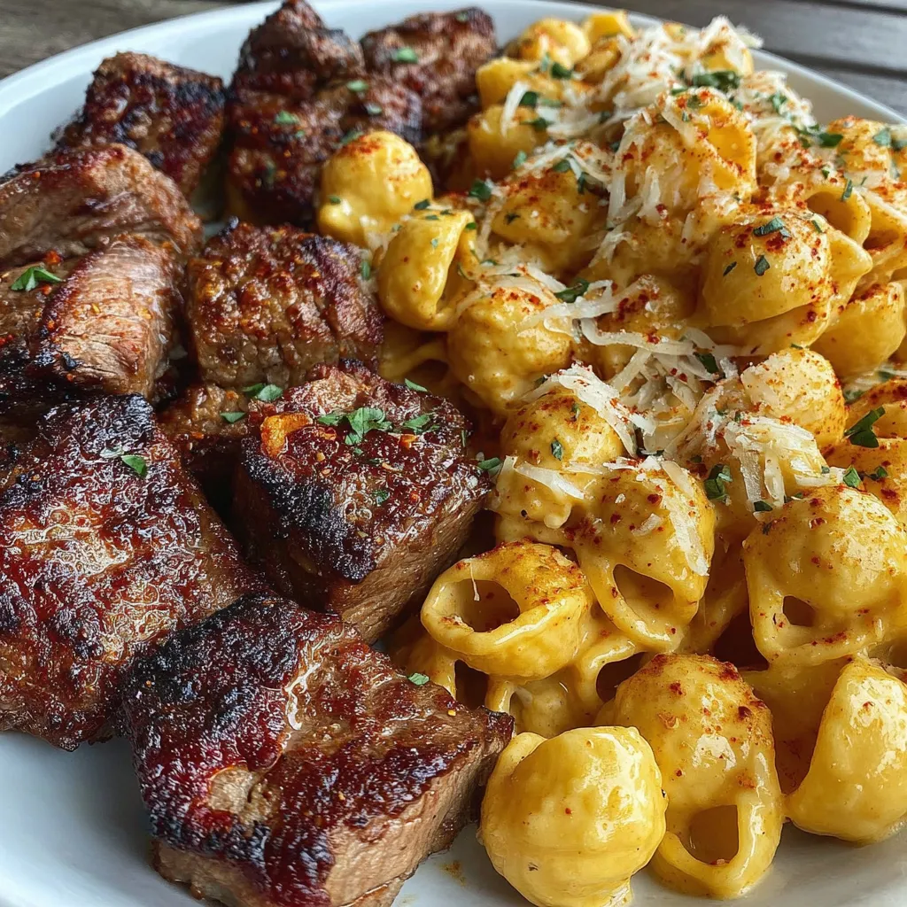Garlic Butter Steak Bites with Chipotle Cheddar