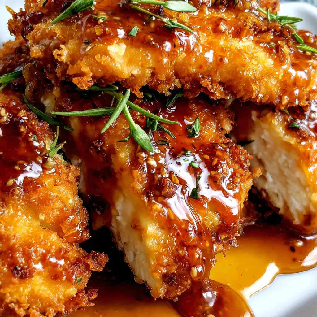 Double Crunch Honey Garlic Chicken