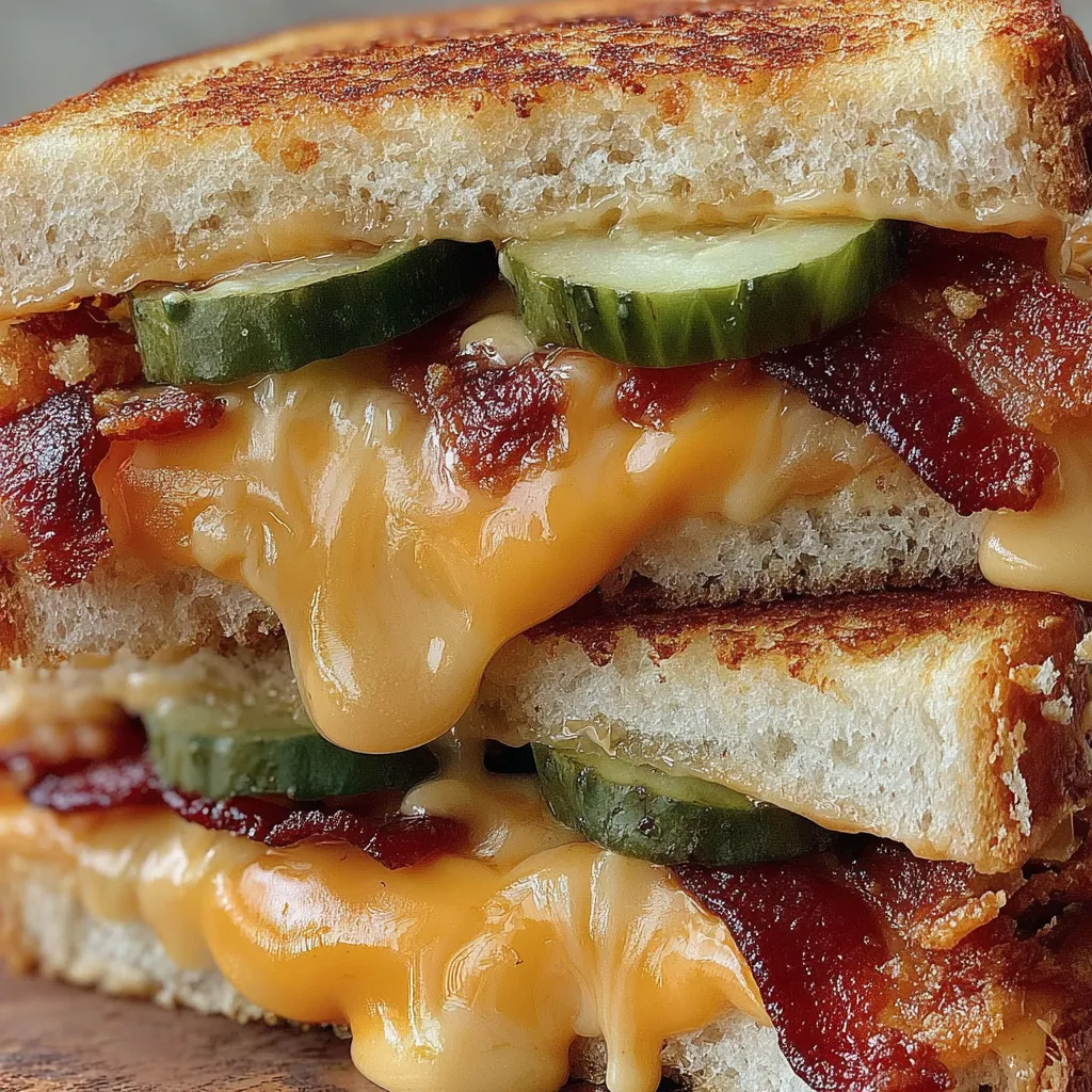 Dill Pickle Bacon Grilled Cheese