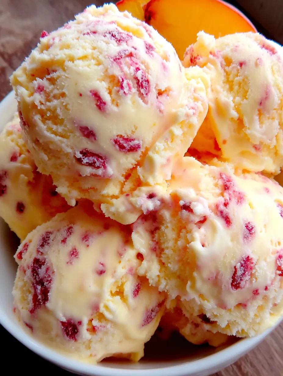 A bowl of red and yellow ice cream.