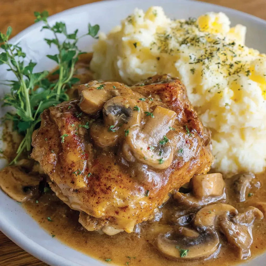 Slow Cooker Smothered Chicken