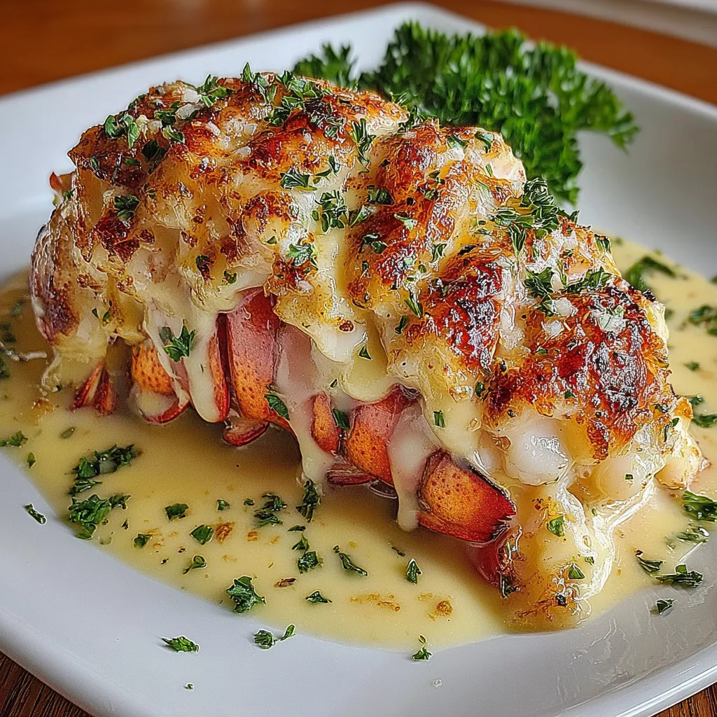 A plate of food with a lobster on it.