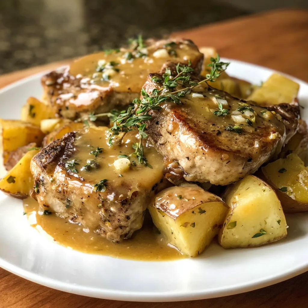 A plate of meat and potatoes.