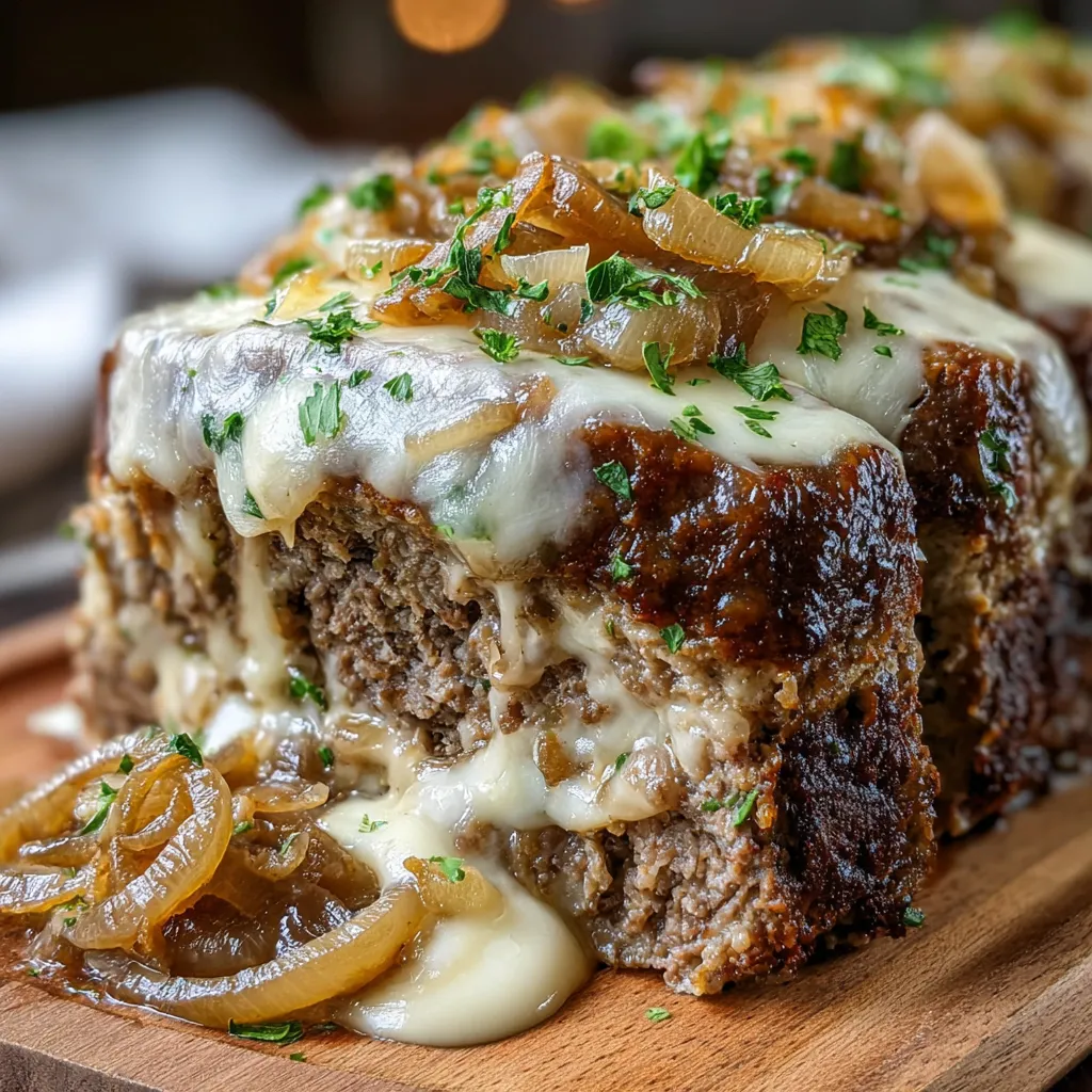A piece of meat with onions on top.