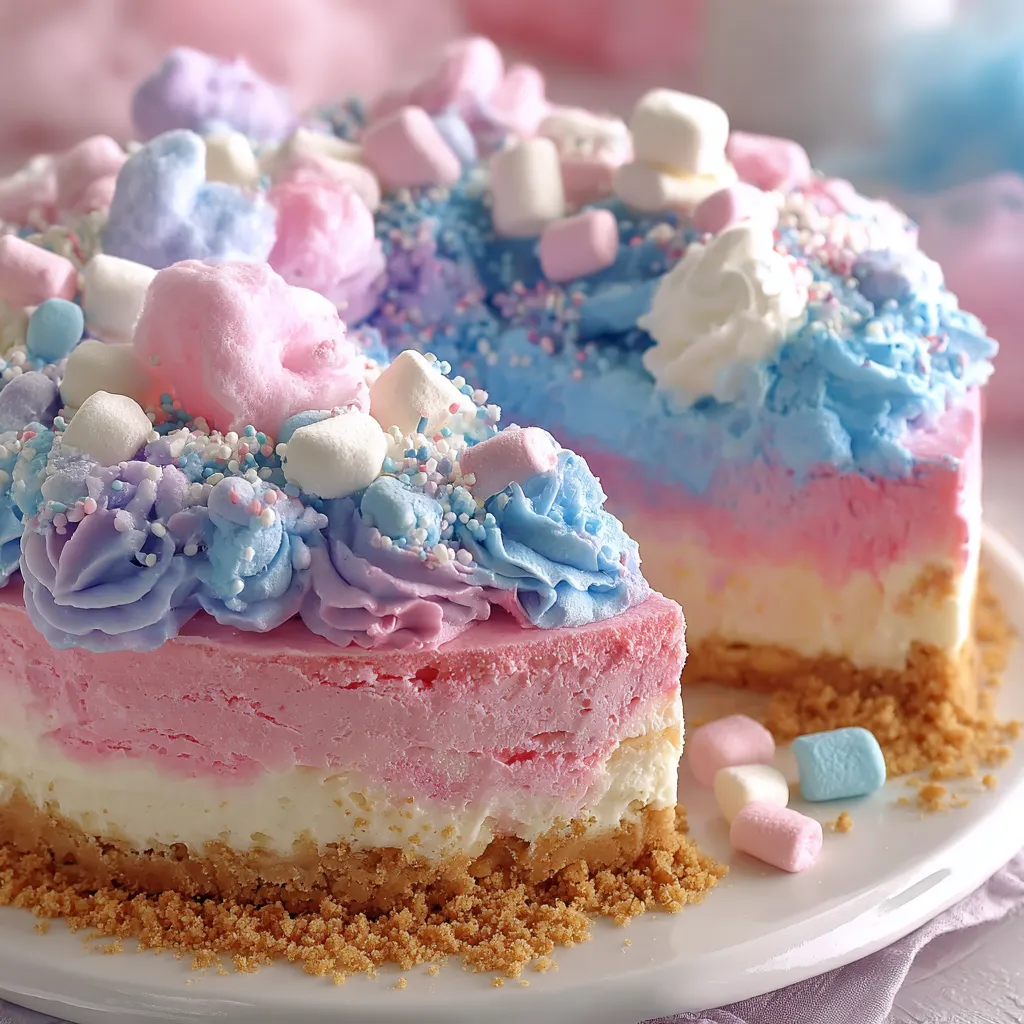 A slice of cake with marshmallows on top.