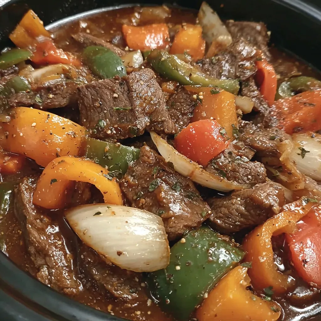 A bowl of stew with meat and vegetables.