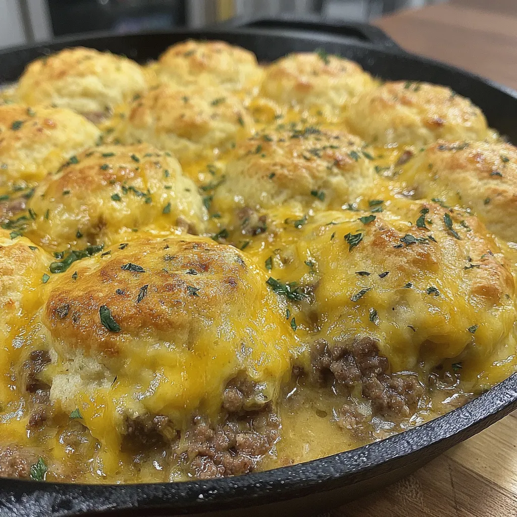 A pan of food with a cheese sauce.