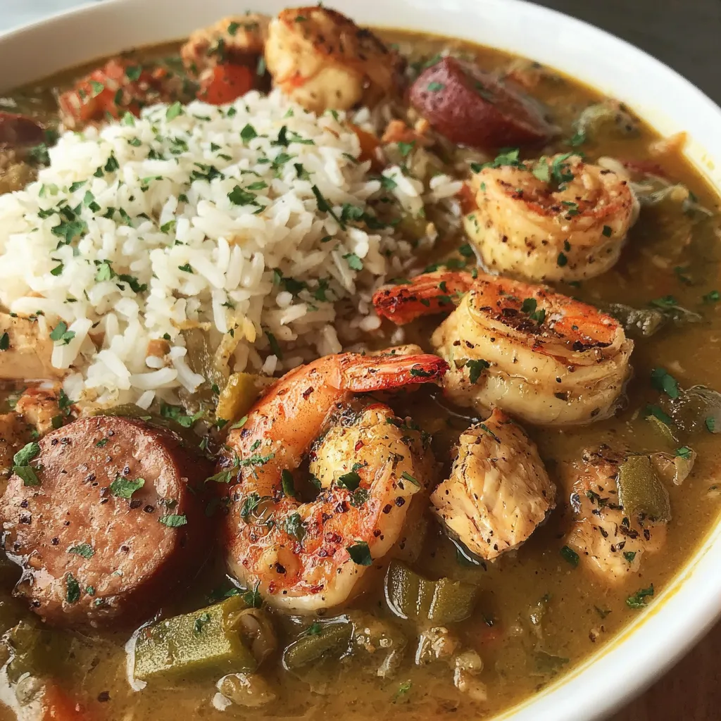 A bowl of shrimp and rice.