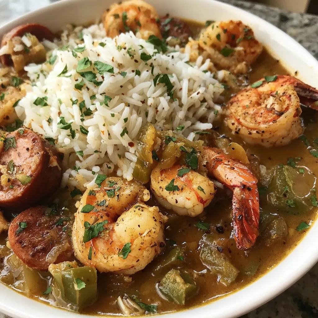 A bowl of shrimp and rice.