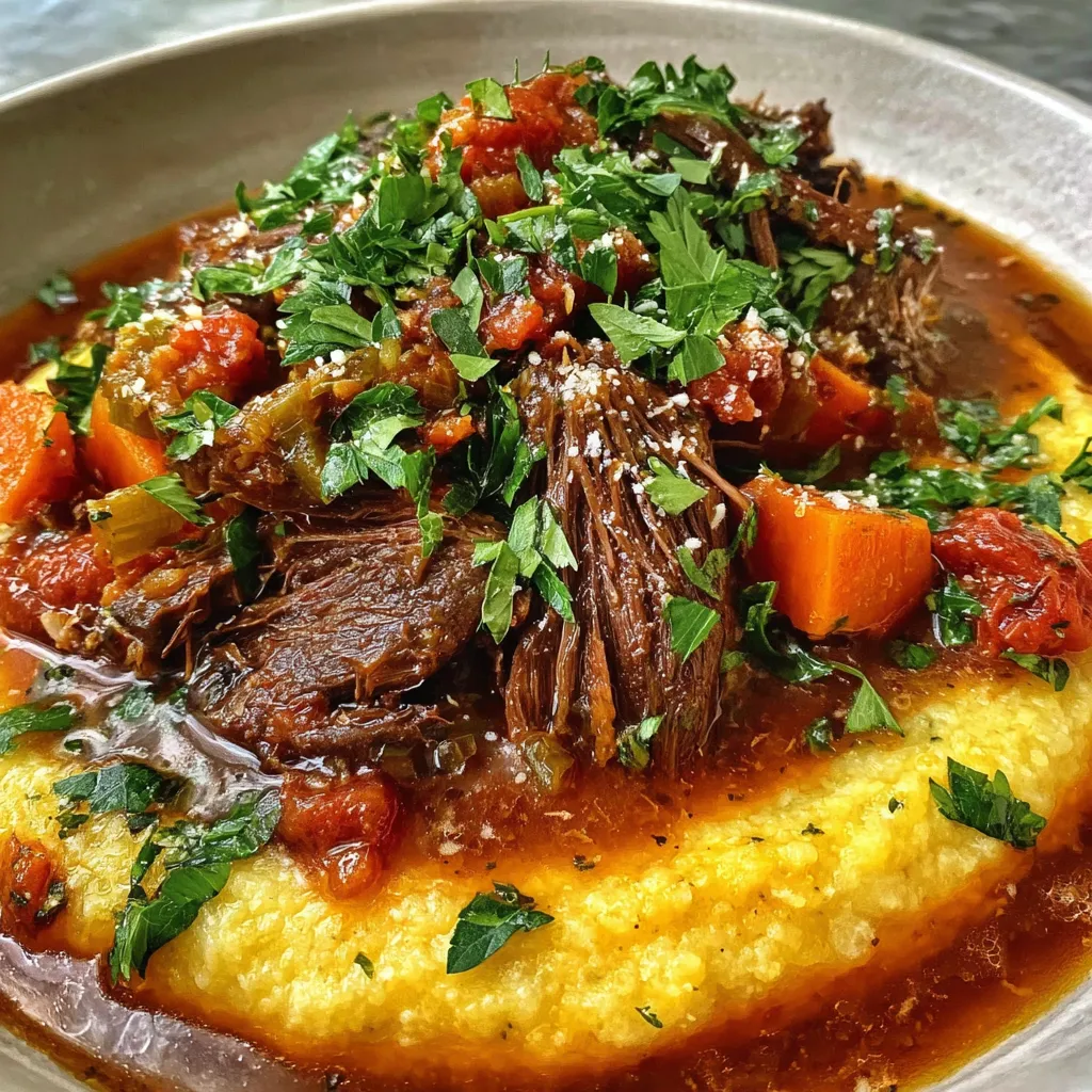 A bowl of beef stew with vegetables.