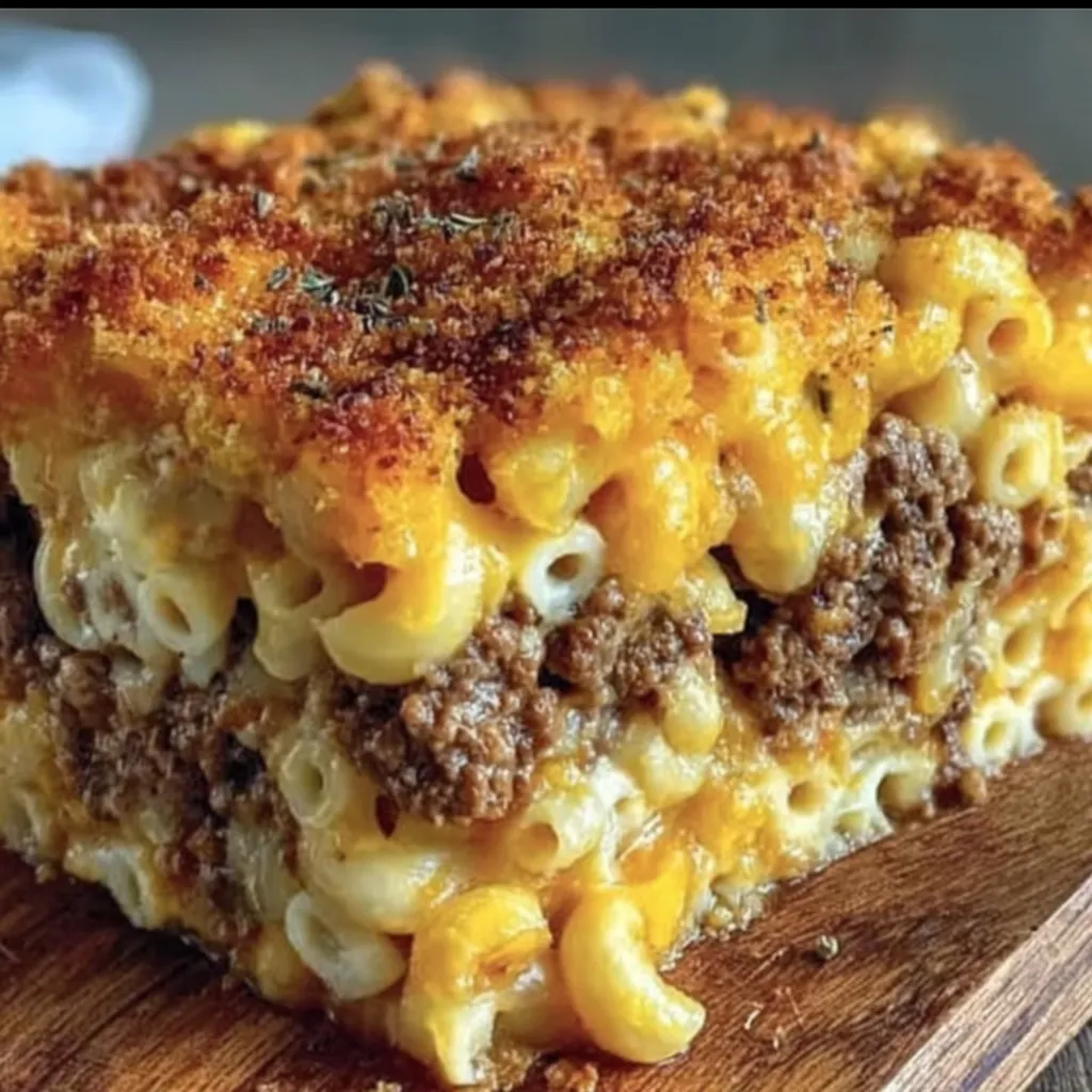 A piece of food on a wooden table.