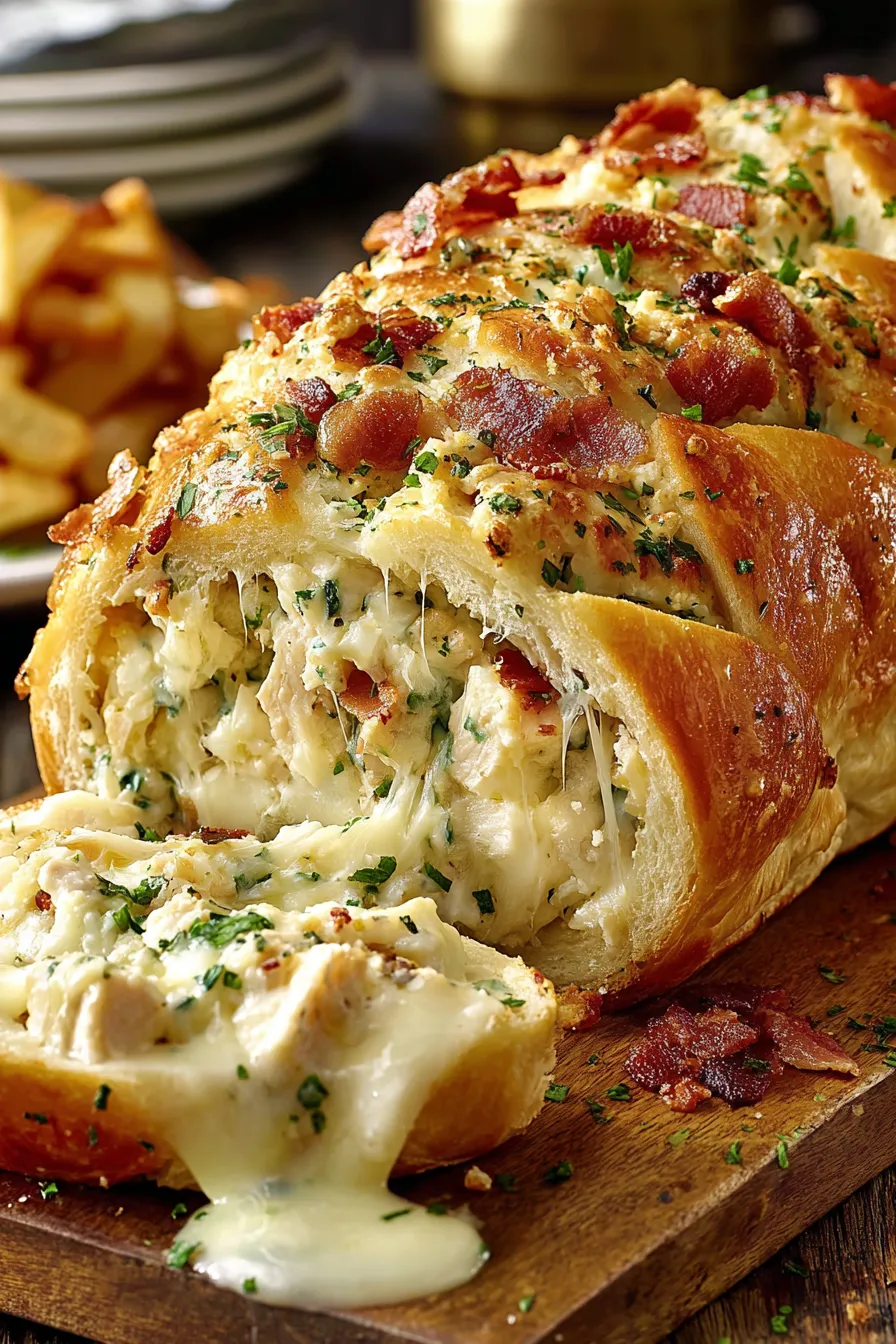 A cheese and bacon wrapped sandwich.