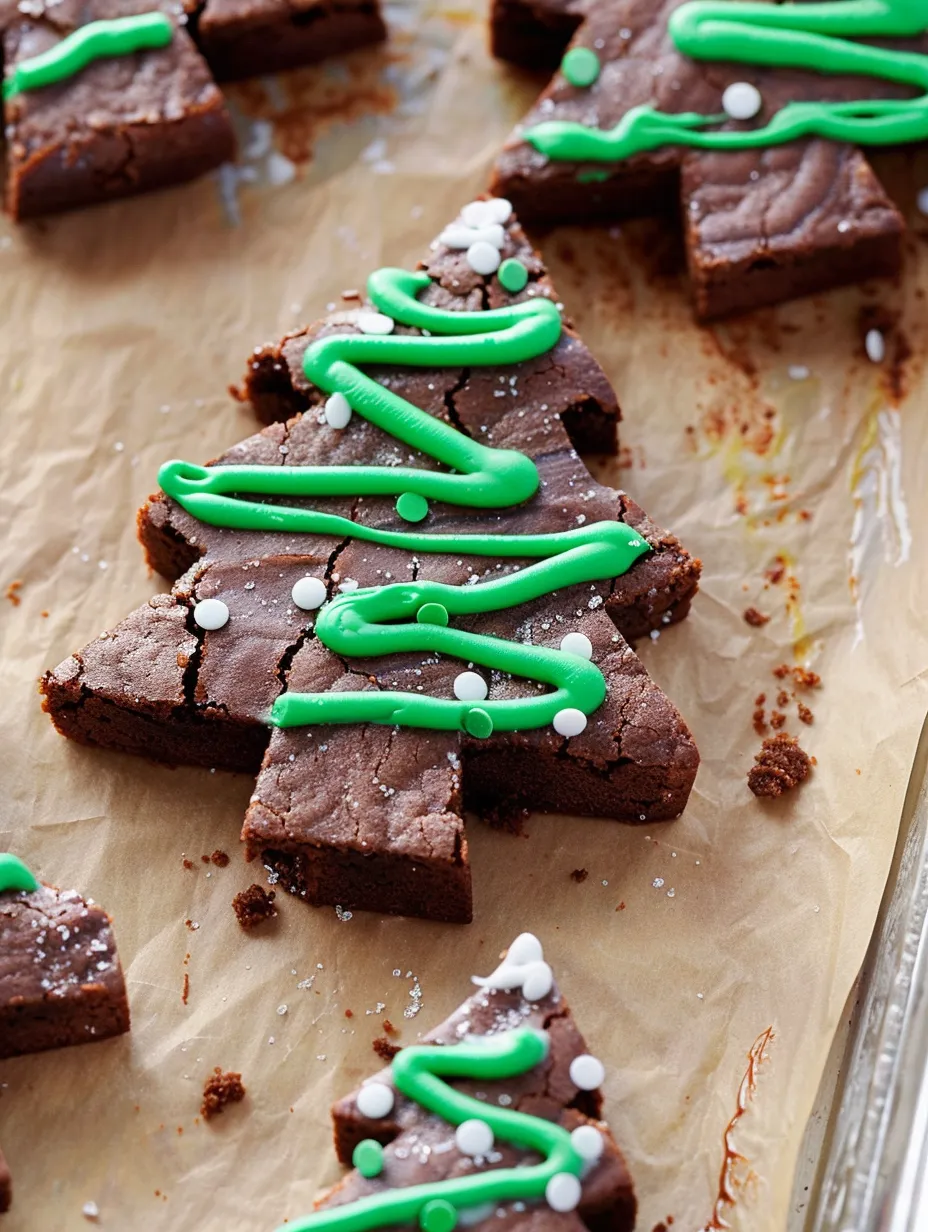 Christmas Tree Brownies