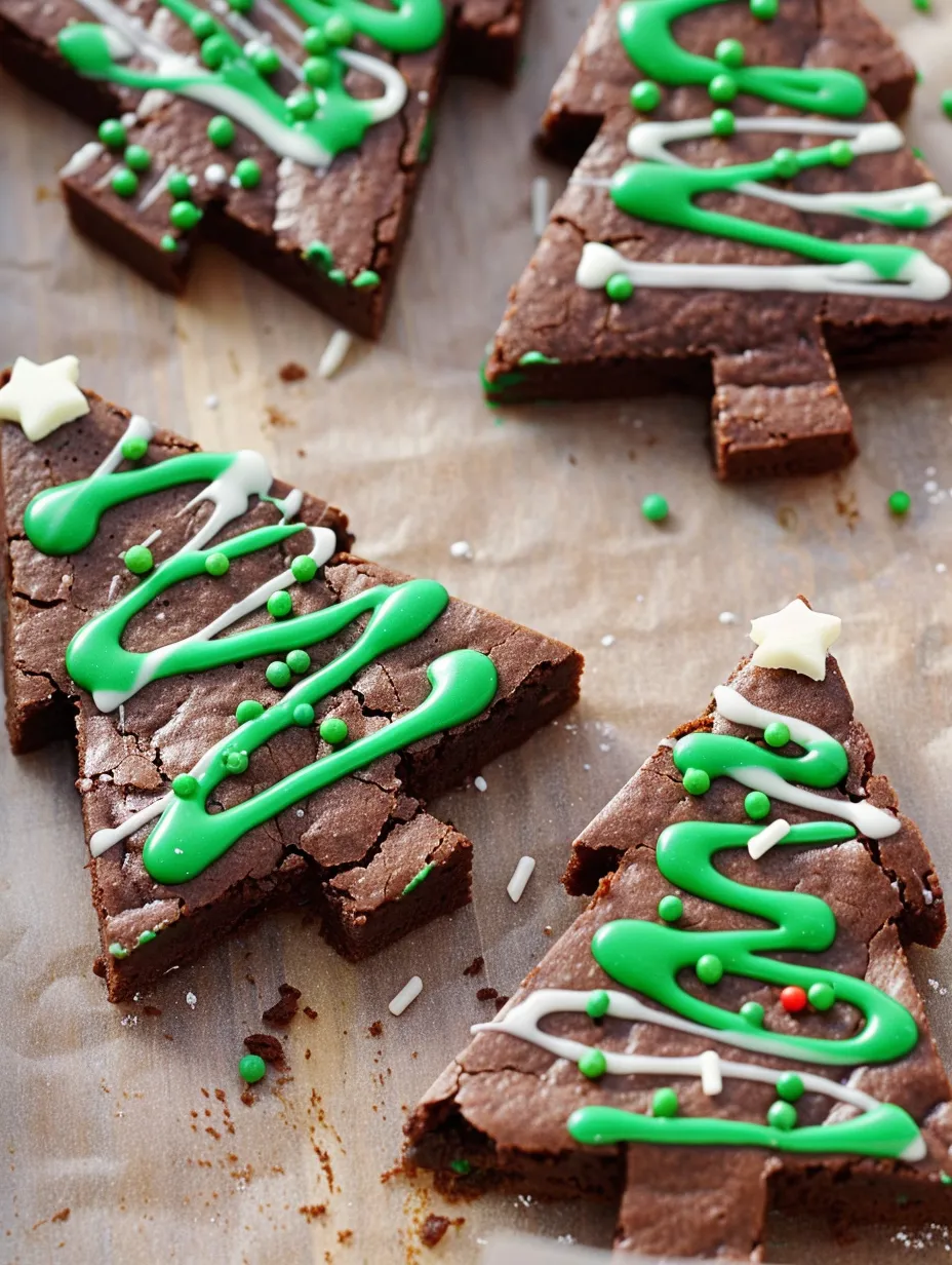 Christmas Tree Brownies