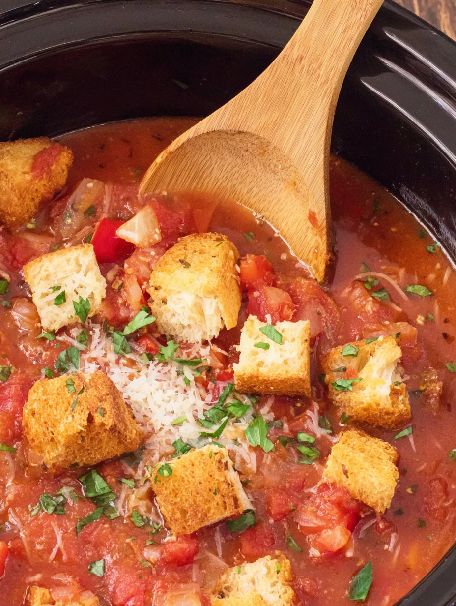 Crock Pot Chicken Parmesan Soup