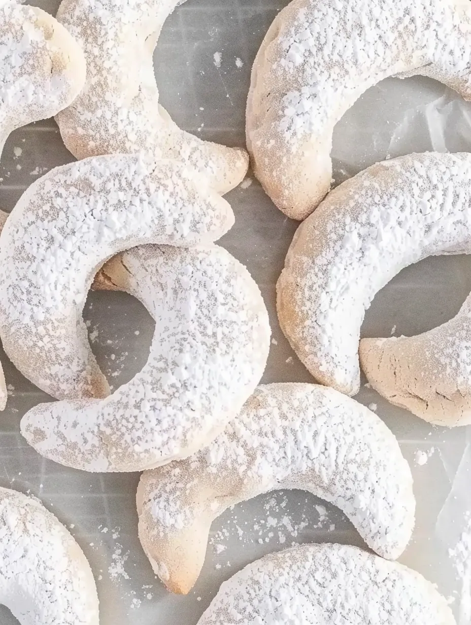 Almond Crescent Cookies (Healthy)
