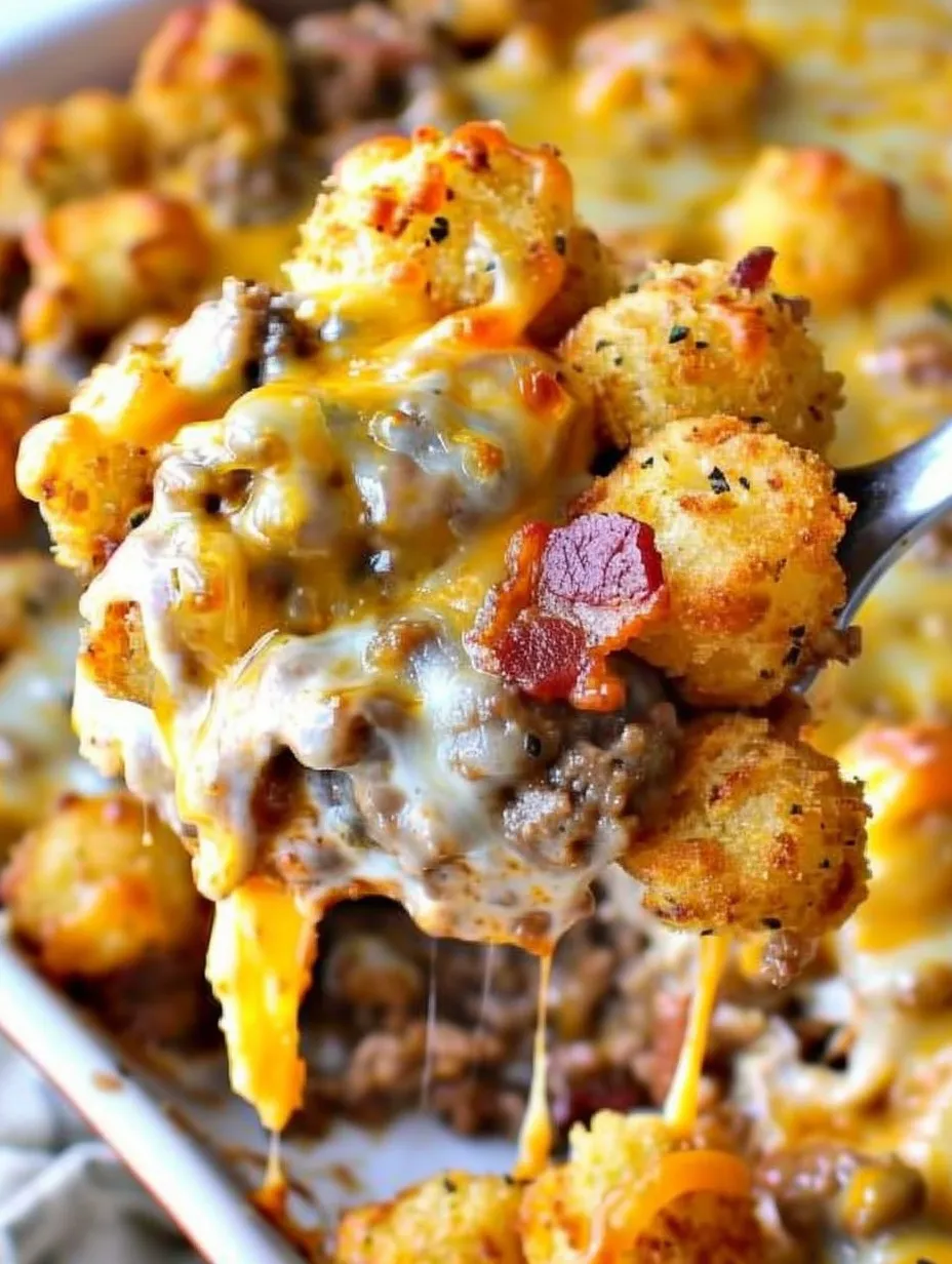 Cheeseburger Tater Tot Casserole