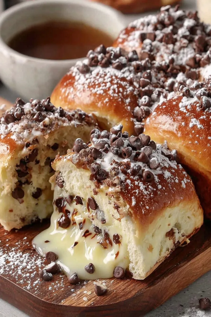 A close up of a chocolate covered doughnut.