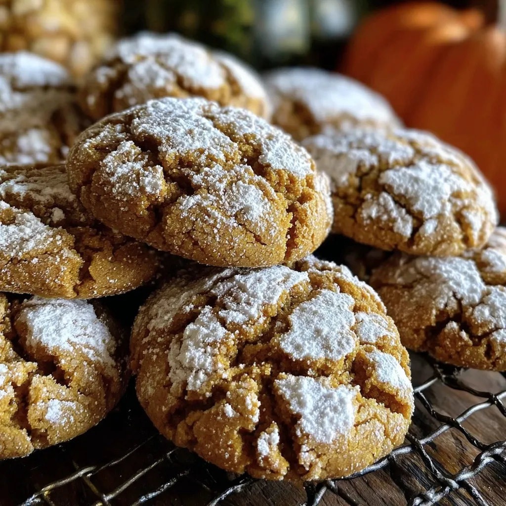 A stack of cookies with white powder on top.