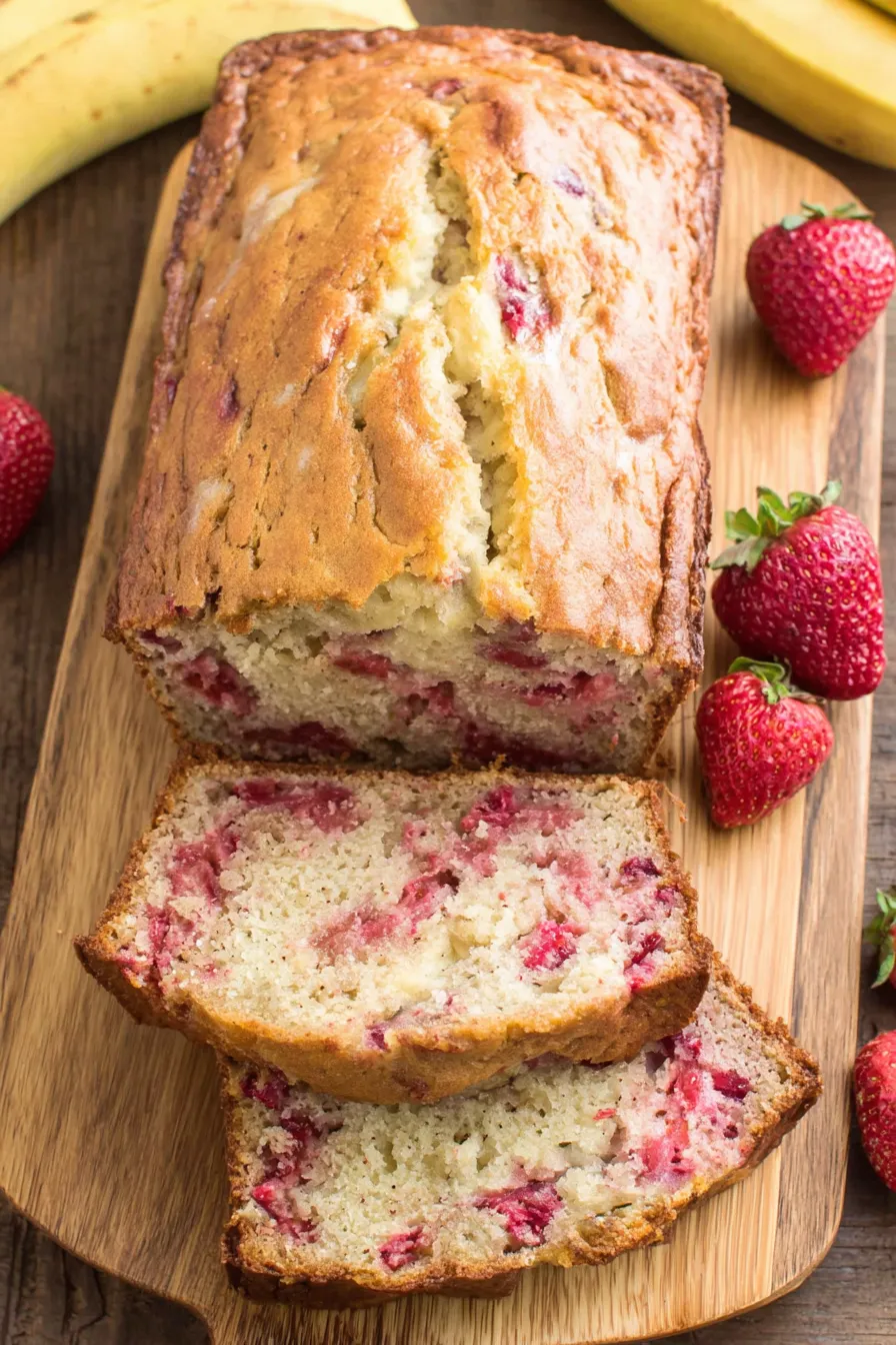 A slice of bread with strawberries on top.