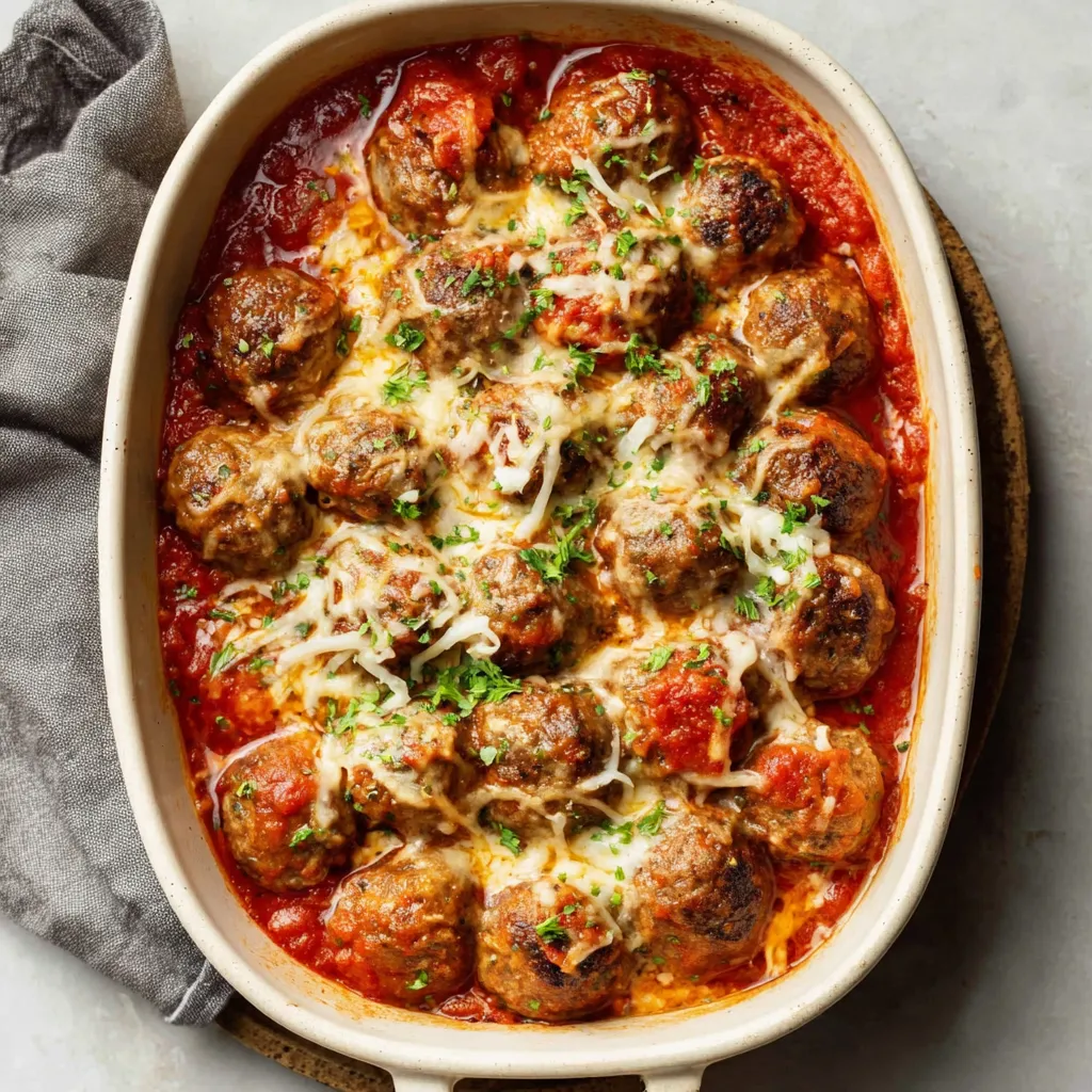 A bowl of meatballs with cheese and tomato sauce.