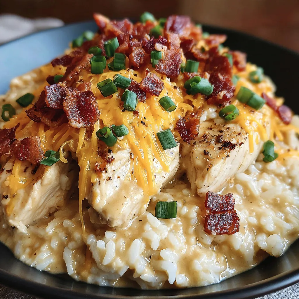 A plate of food with bacon and cheese.