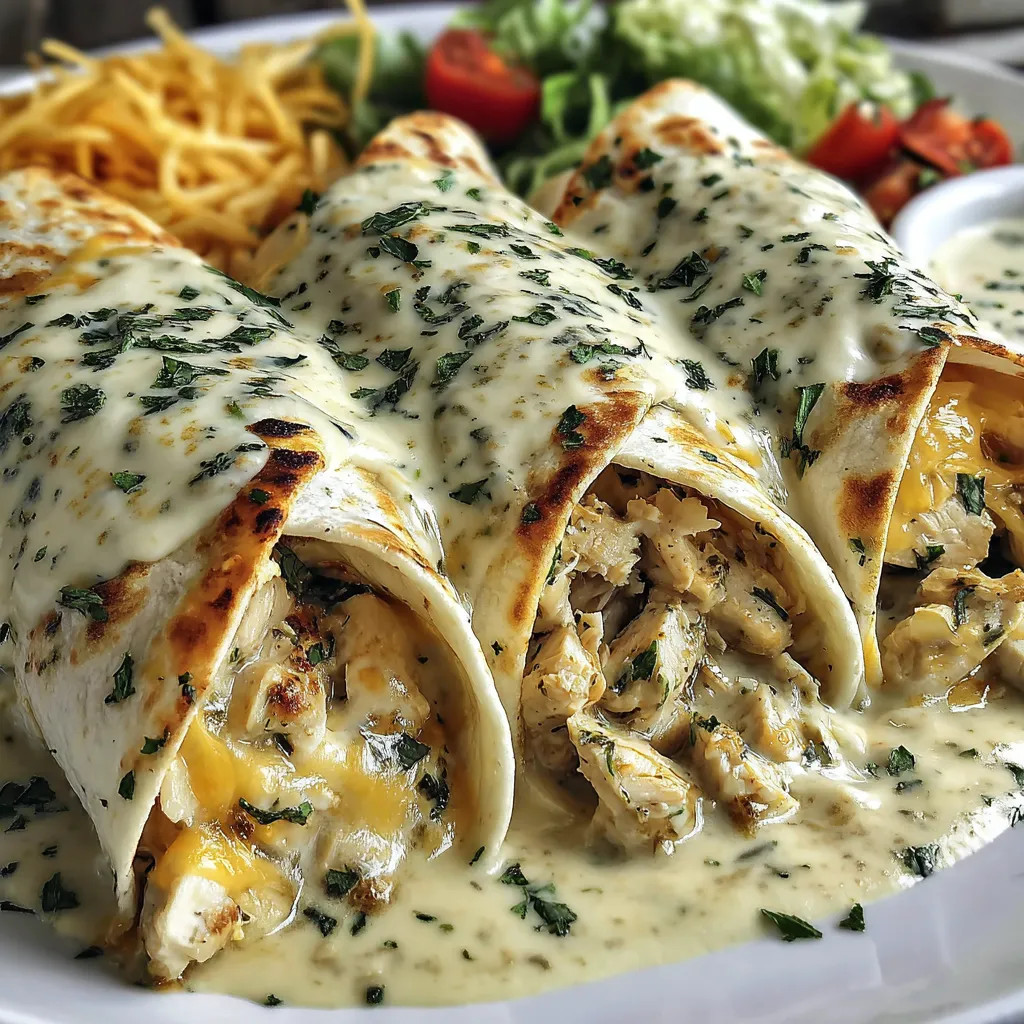 A plate of food with a burrito and a salad.