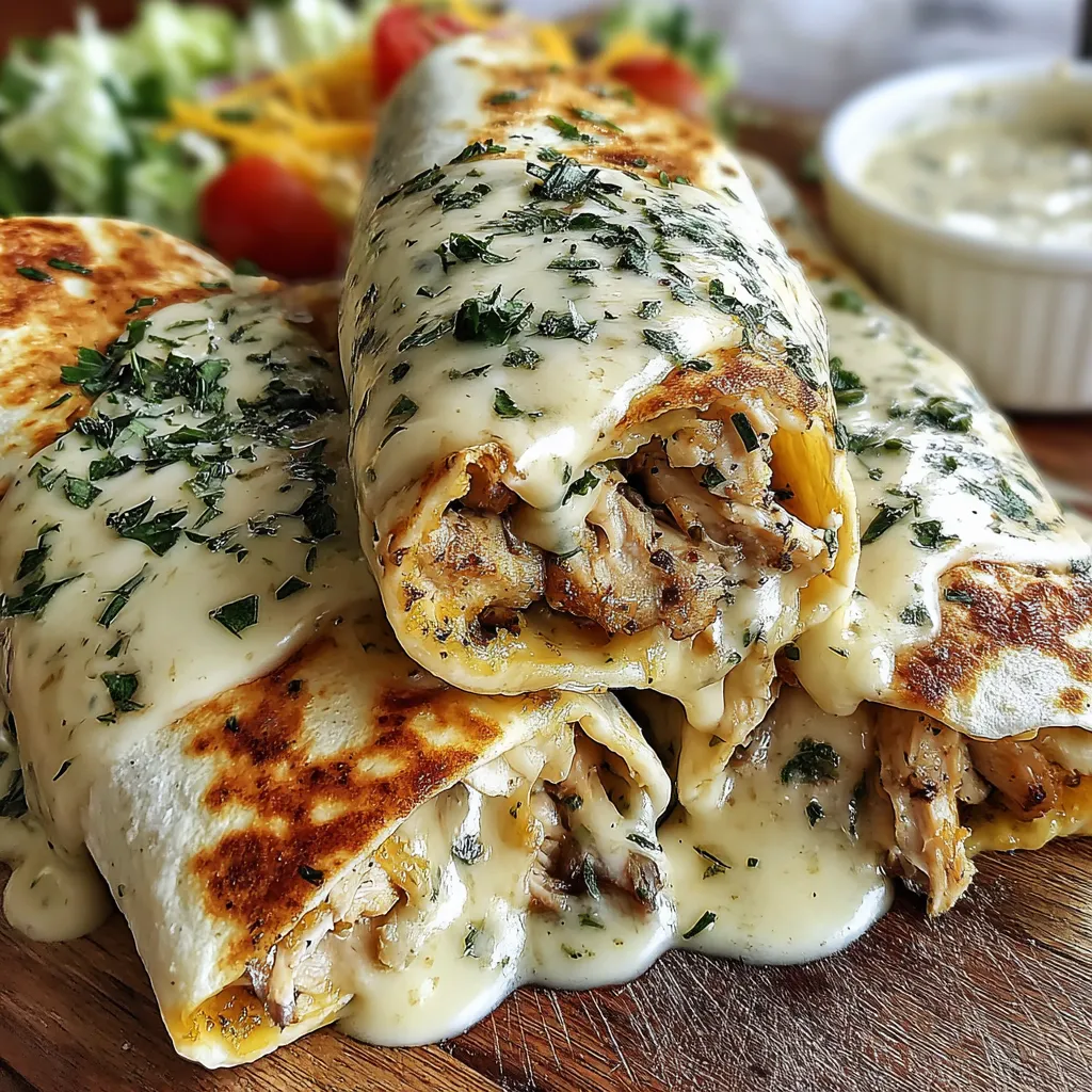 A burrito with cheese and meat on a wooden table.