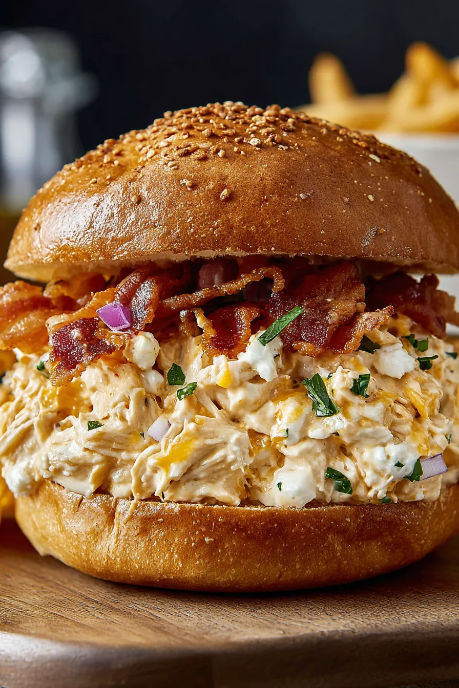 A burger with bacon and cheese.