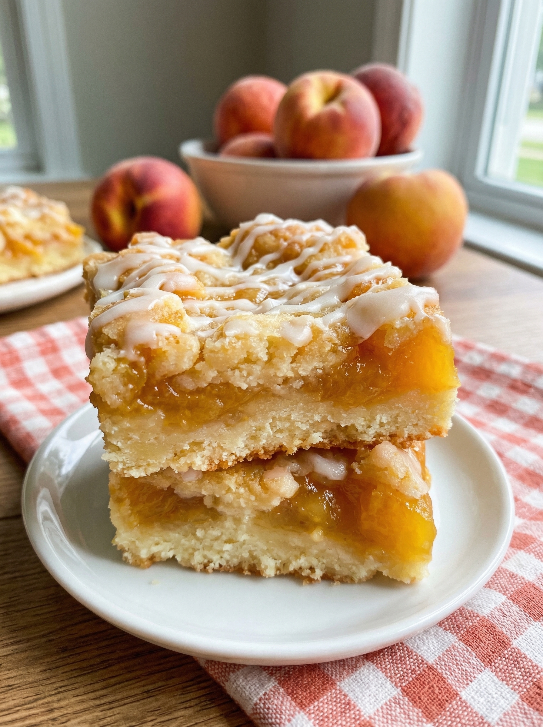 Peach Pie Bars Dessert