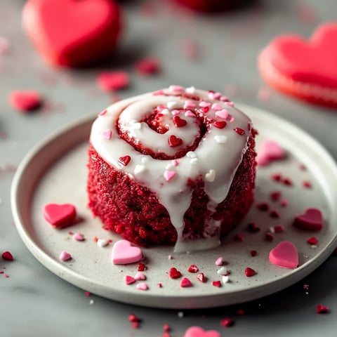 Red Velvet Valentine's Day Cinnamon Rolls